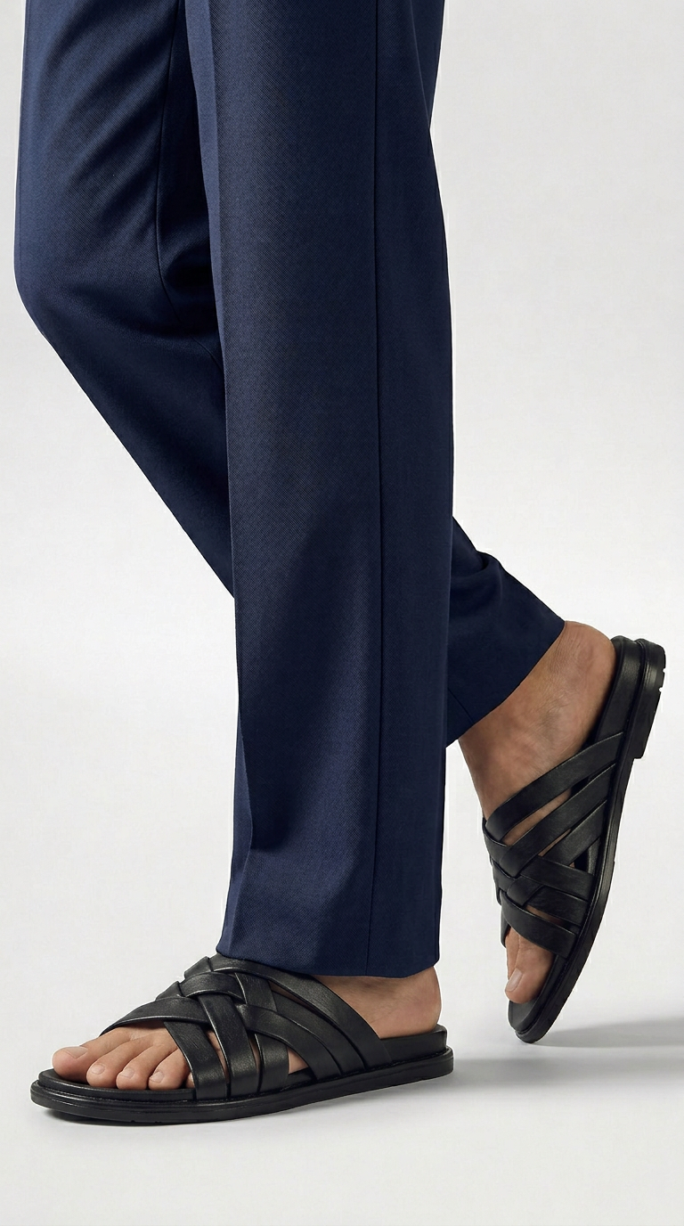 Unifold Kensington Leather Chappal